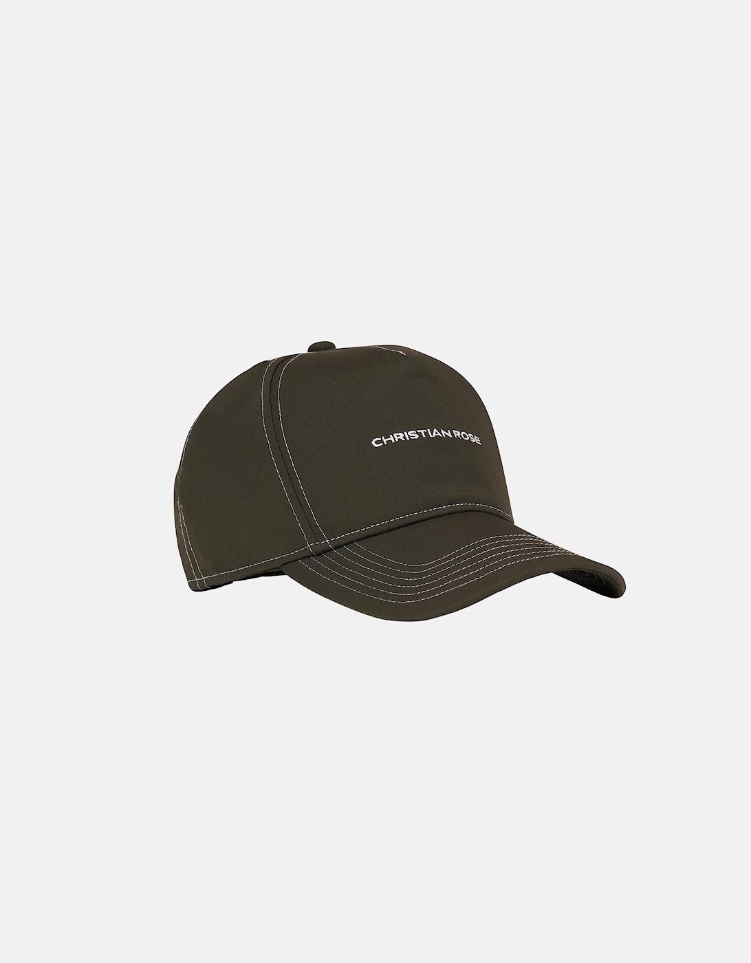 Christian Rose Nylon Trucker Olive White
