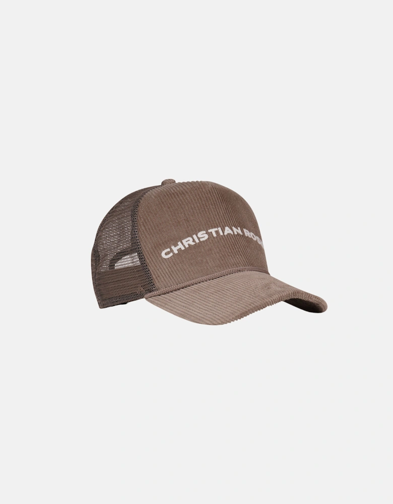 Christian Rose Corduroy Trucker Cap Nude