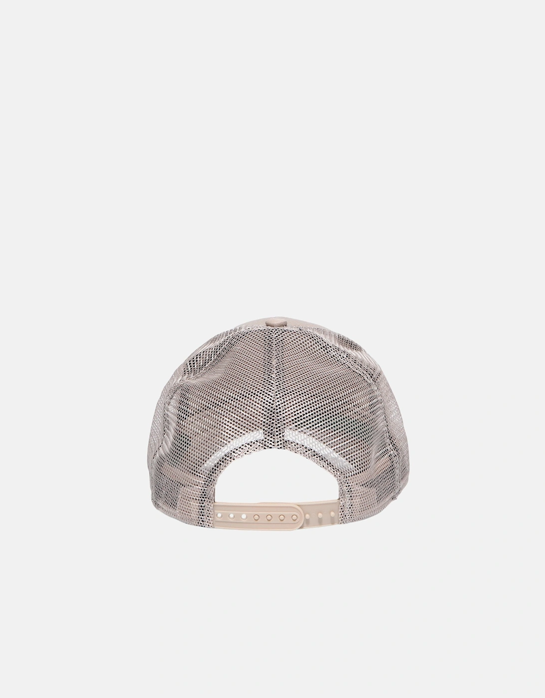 Christian Rose Small Plate Trucker Cap White