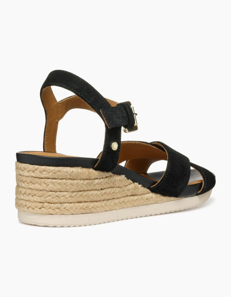 D Ischia Corda Womens Wedge Sandals