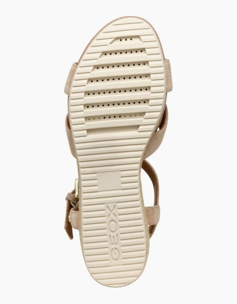 D Ischia Corda Womens Wedge Sandals