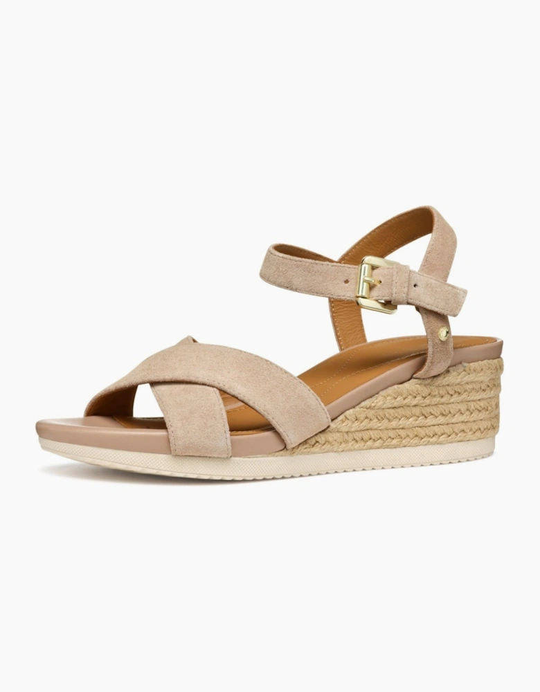 D Ischia Corda Womens Wedge Sandals