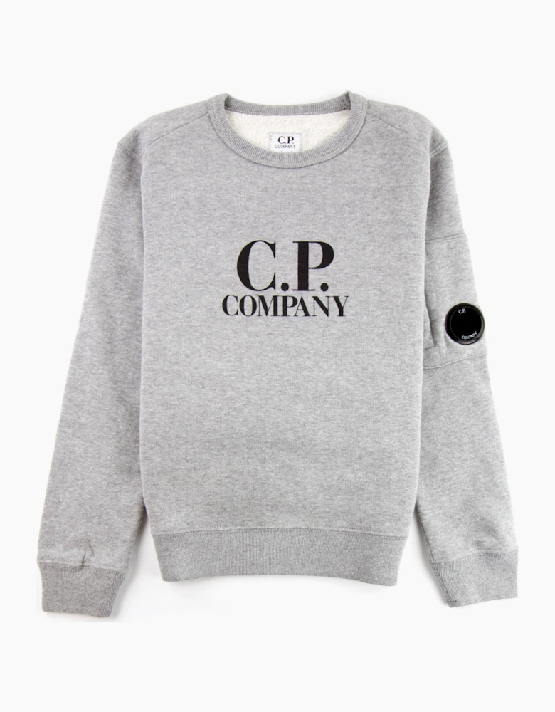 CP Company Undersixteen Basic Lens Crewneck Sweatshirt Grey M93