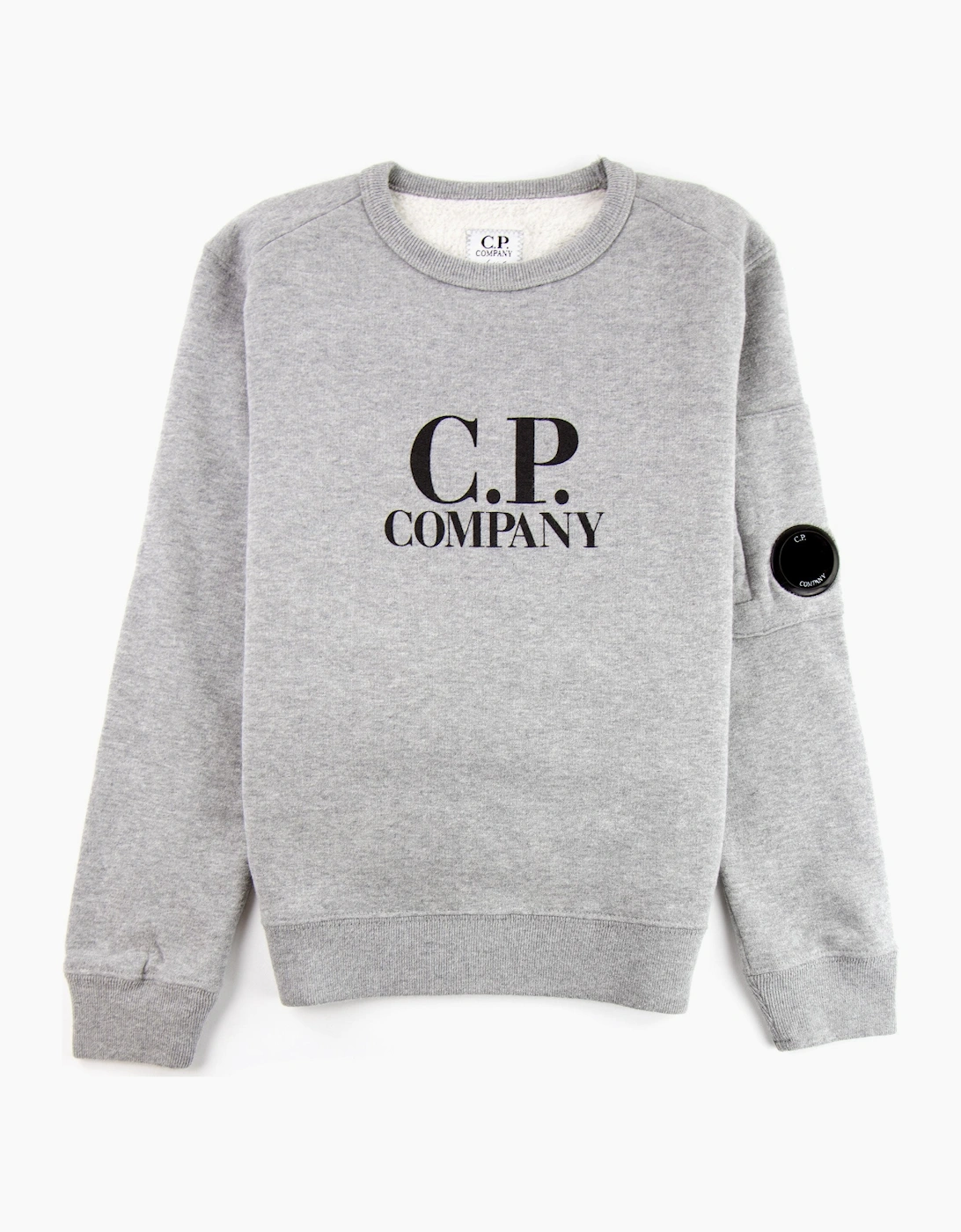 CP Company Undersixteen Basic Lens Crewneck Sweatshirt Grey M93
