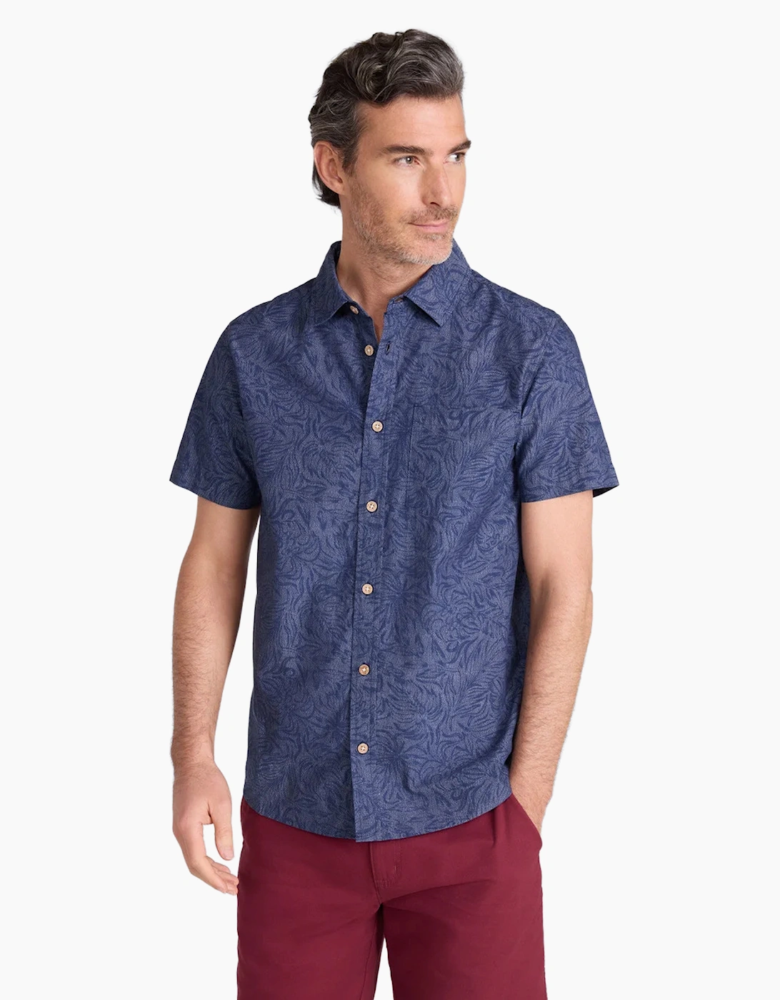 Mountain Warehouse Mens Tropical Short-Sleeved Shirt