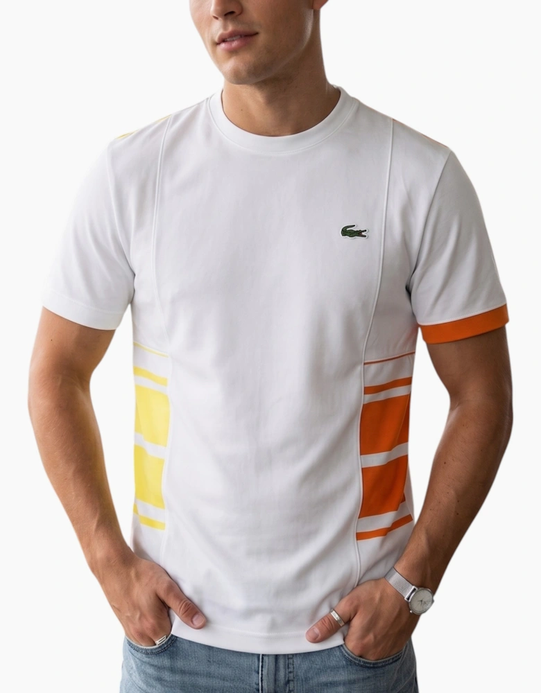 LACOSTE TH0857 Mens Pique T Shirt Tennis Jersey