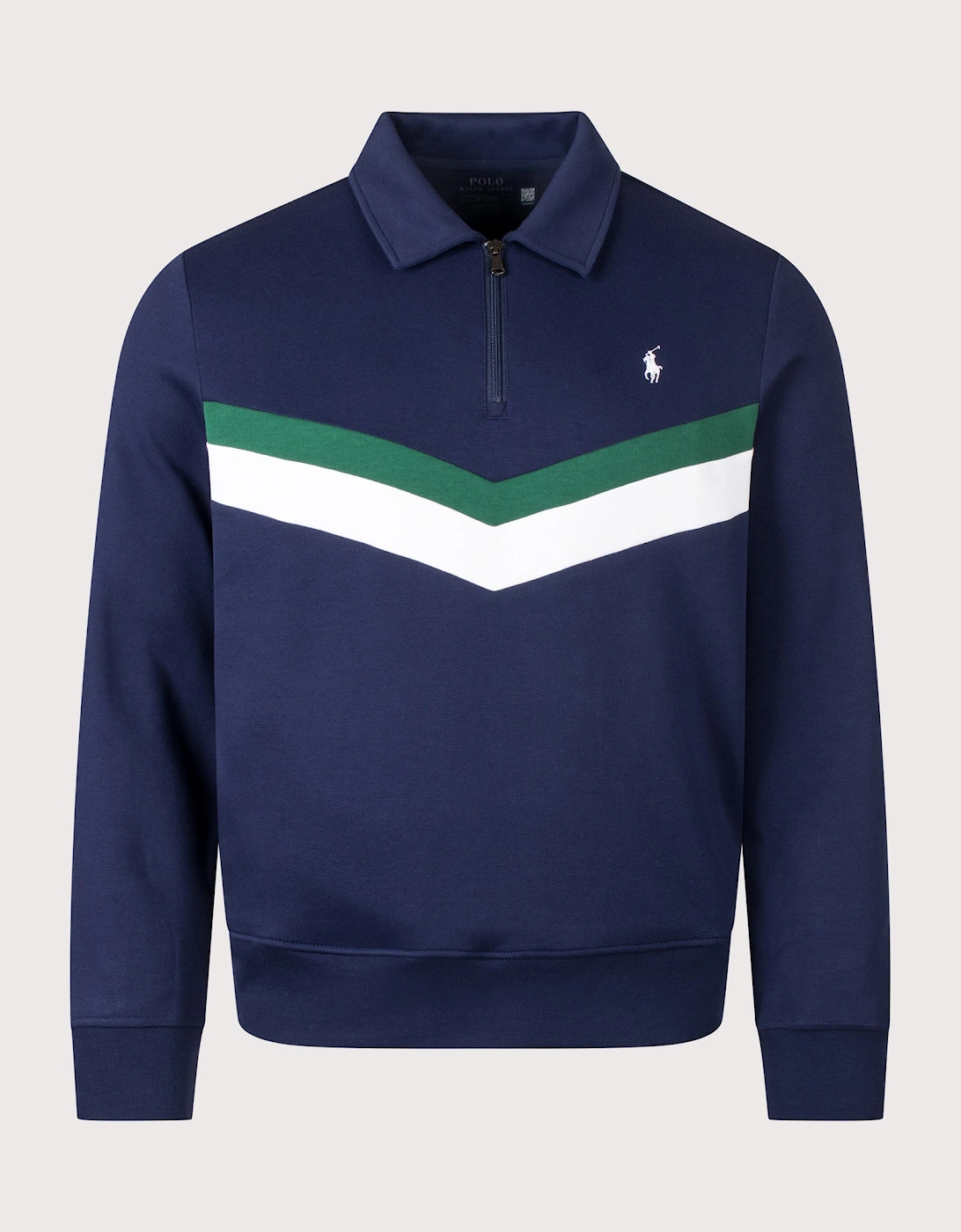 Regular Fit Double Knit Quarter Zip Sweatshirt, 4 of 3