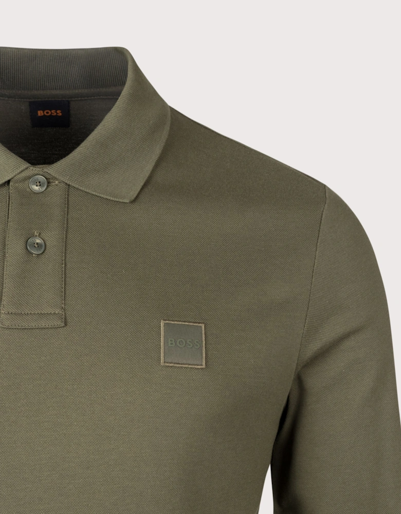 Slim Fit Passerby Long Sleeve Polo Shirt