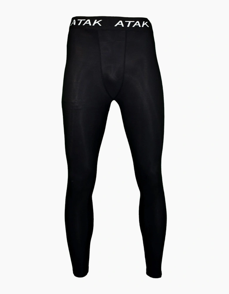 ATAK Mens Thermal Base Layer Compression Bottoms - Black