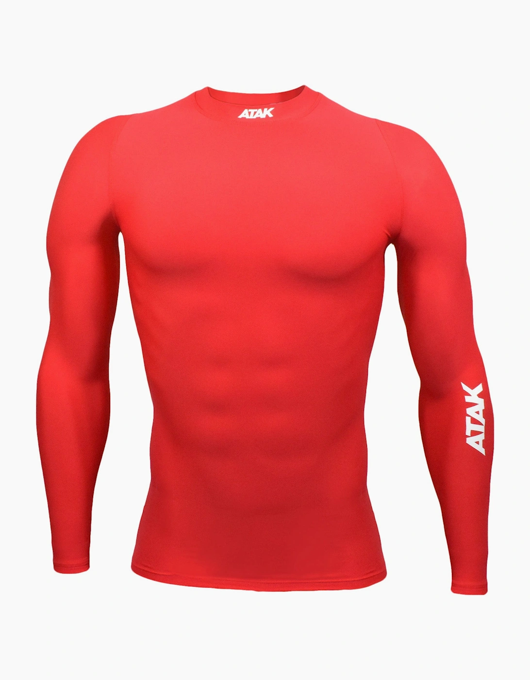 ATAK Mens Compression Top - Red, 2 of 1