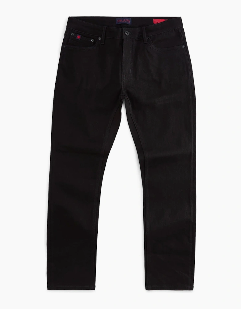 Dml Mens Slim Fit Jean Deep Black