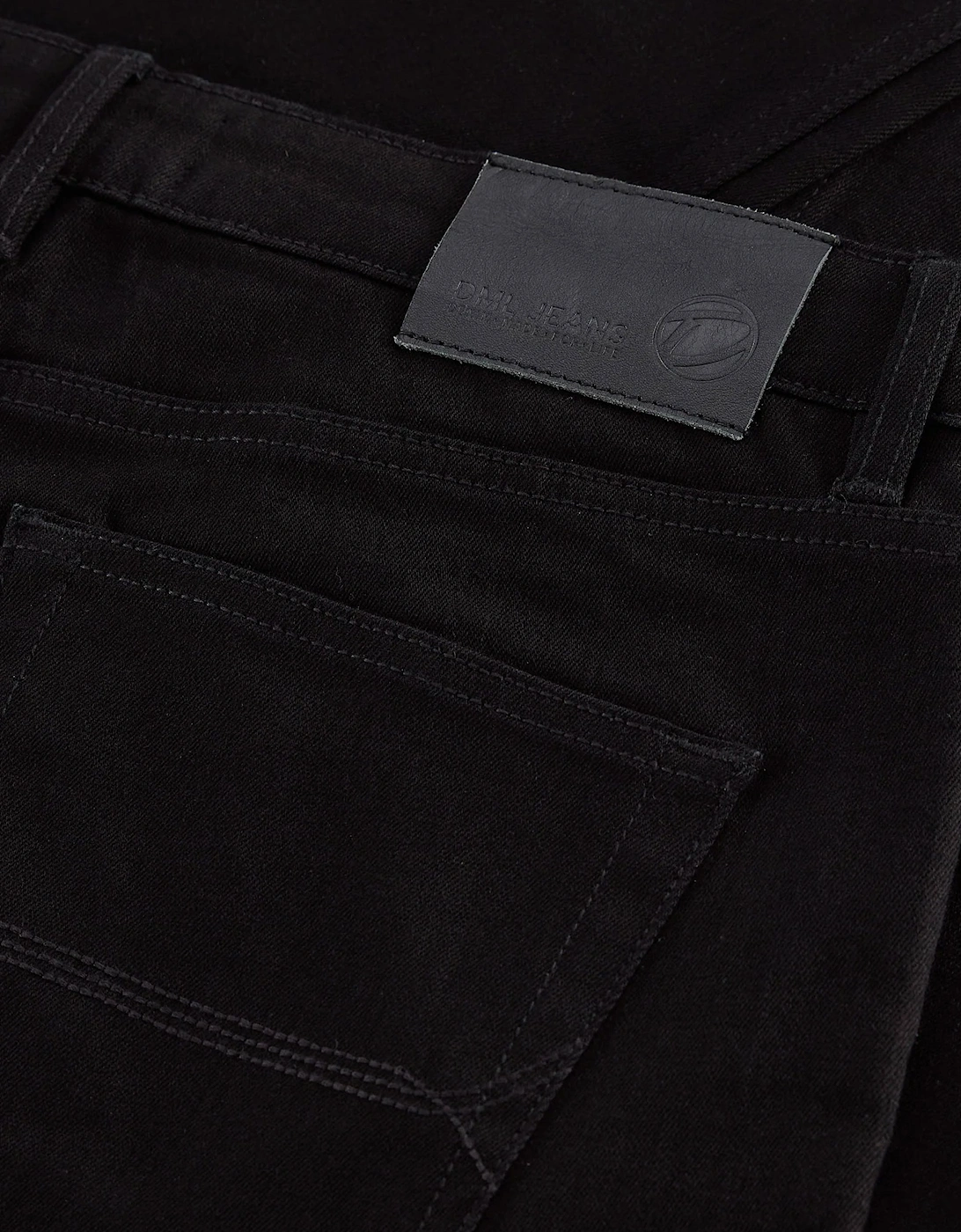 Dml Mens Slim Fit Jean Deep Black