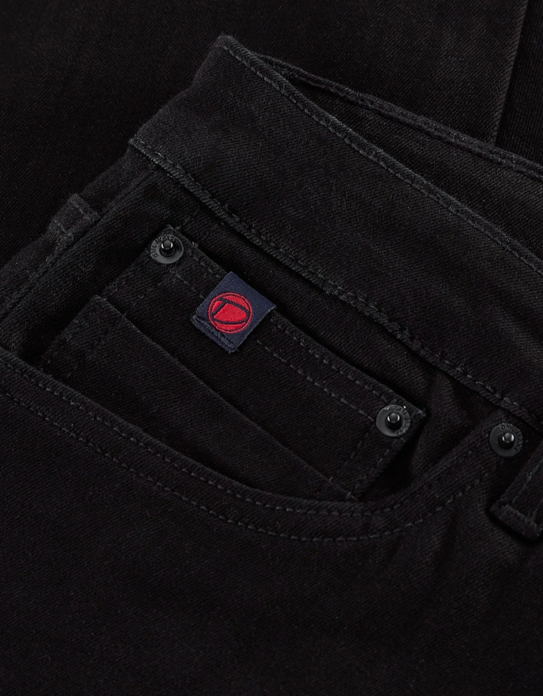 Dml Mens Slim Fit Jean Deep Black
