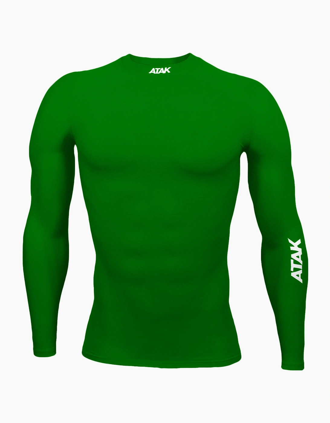 ATAK Mens Compression Top - Green, 2 of 1