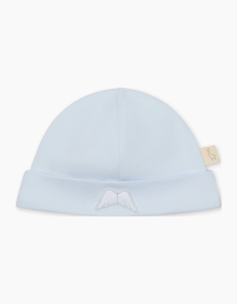 Blue Cotton Angel Wings Hat