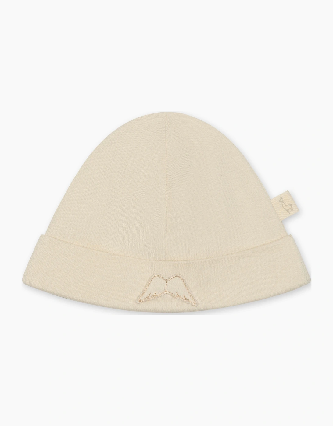 Beige Cotton Angel Wings Hat, 3 of 2