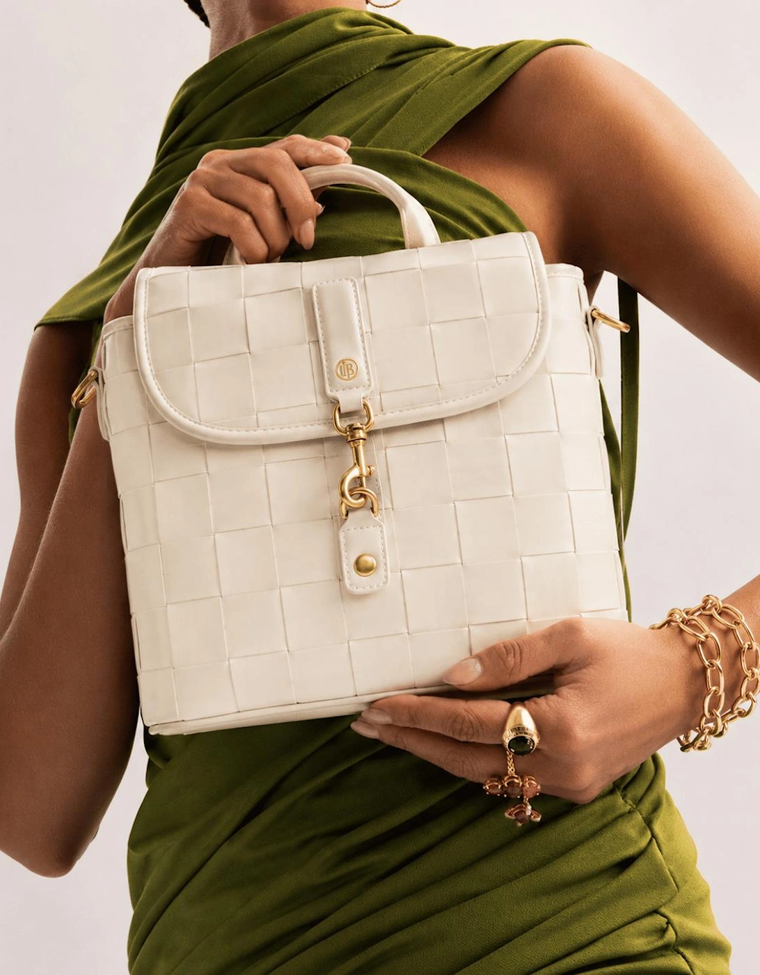 Rosie White Mini Vegan Backpack