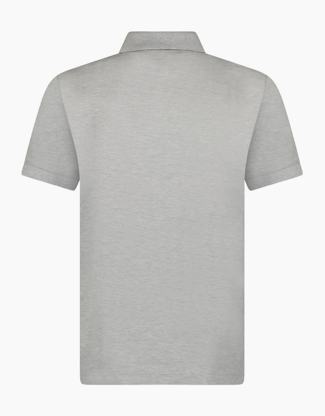 Burberry Mens Hartford Check Polo Shirt - Pale Grey Melange