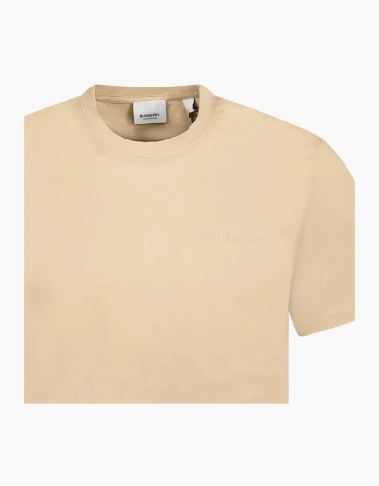 Burberry Mens Jenson Crew Neck Tshirt - Soft Fawn