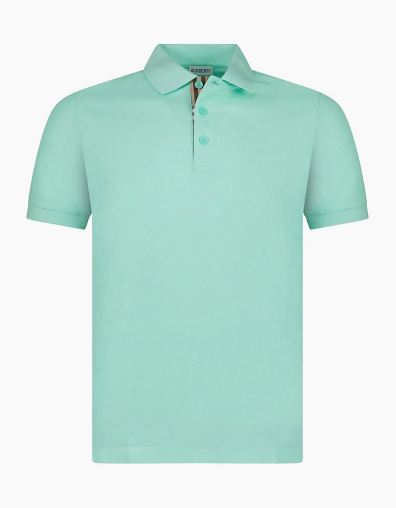 Burberry Mens Hartford Check Polo Shirt - Summer Mint