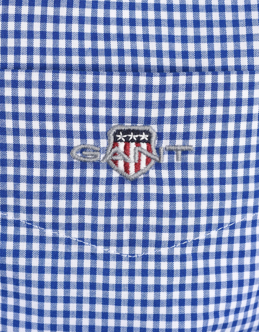 GANT CLASSIC POPLIN GINGHAM SHIRT COLLEGE BLUE