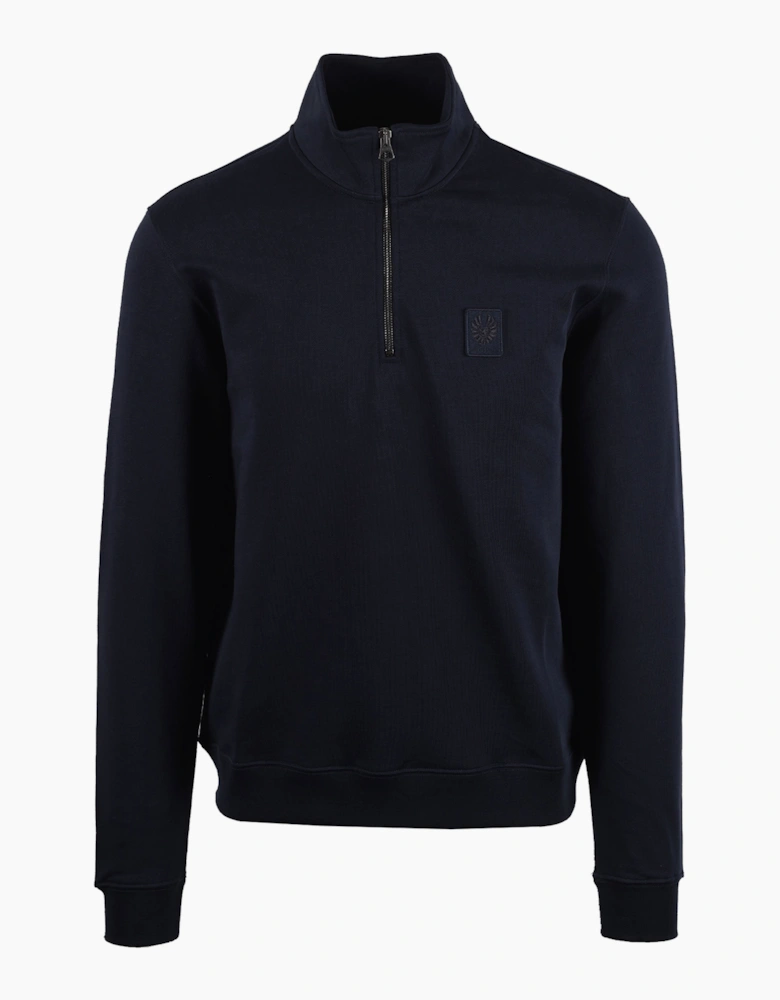 BELSTAFF CURATOR HALF ZIP DARK INK