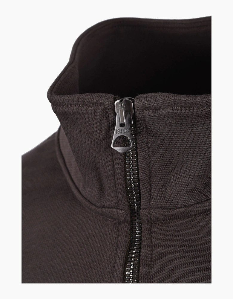 BELSTAFF CURATOR HALF ZIP ARMY GREEN