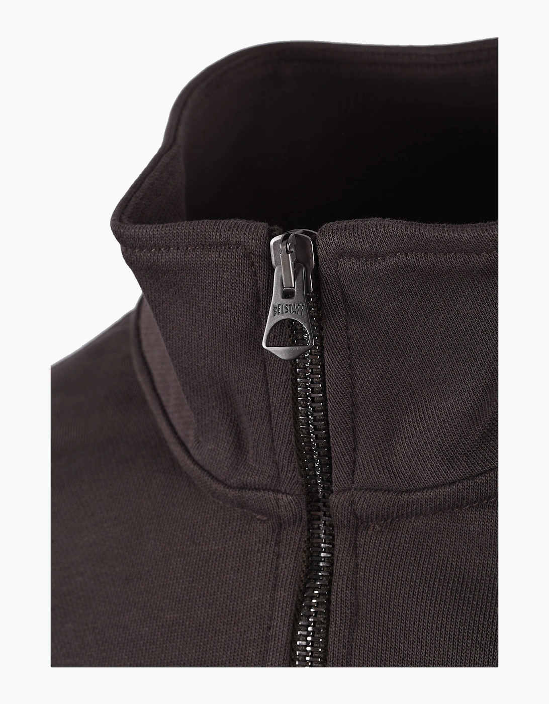 BELSTAFF CURATOR HALF ZIP ARMY GREEN
