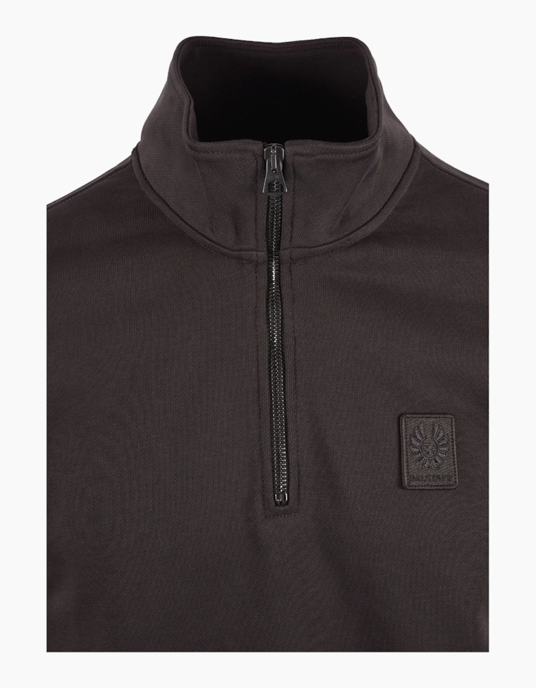 BELSTAFF CURATOR HALF ZIP ARMY GREEN