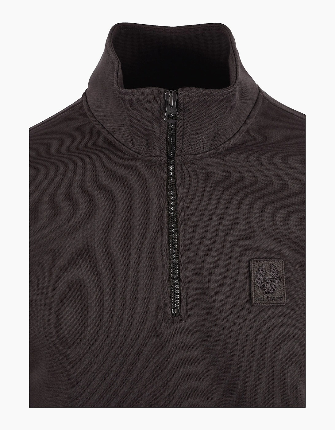 BELSTAFF CURATOR HALF ZIP ARMY GREEN