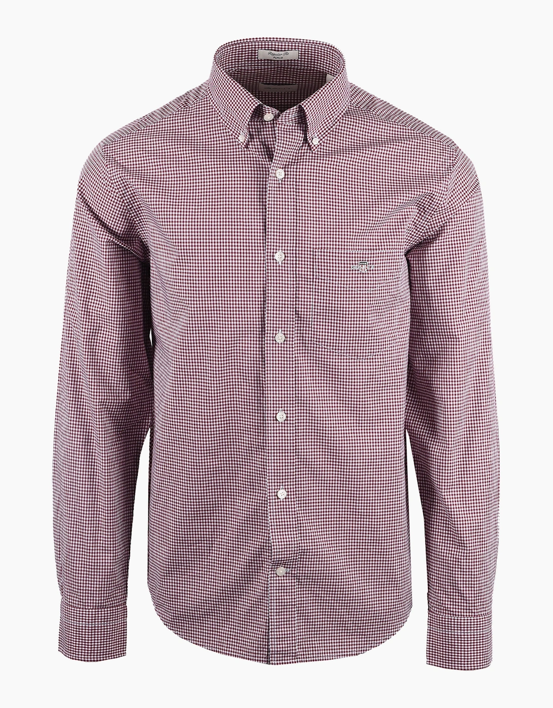 GANT REG CLASSIC POPLIN GINGHAM SHIRT DEEP GRAPE WINE