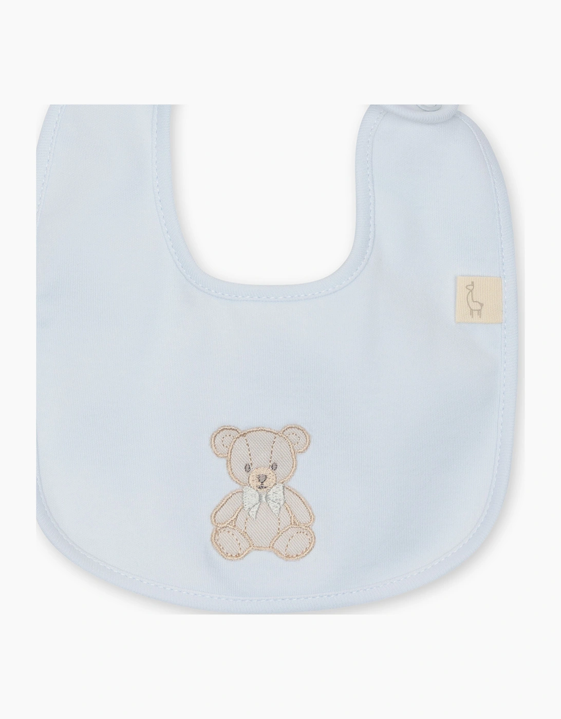 Blue Teddy Bear Bib