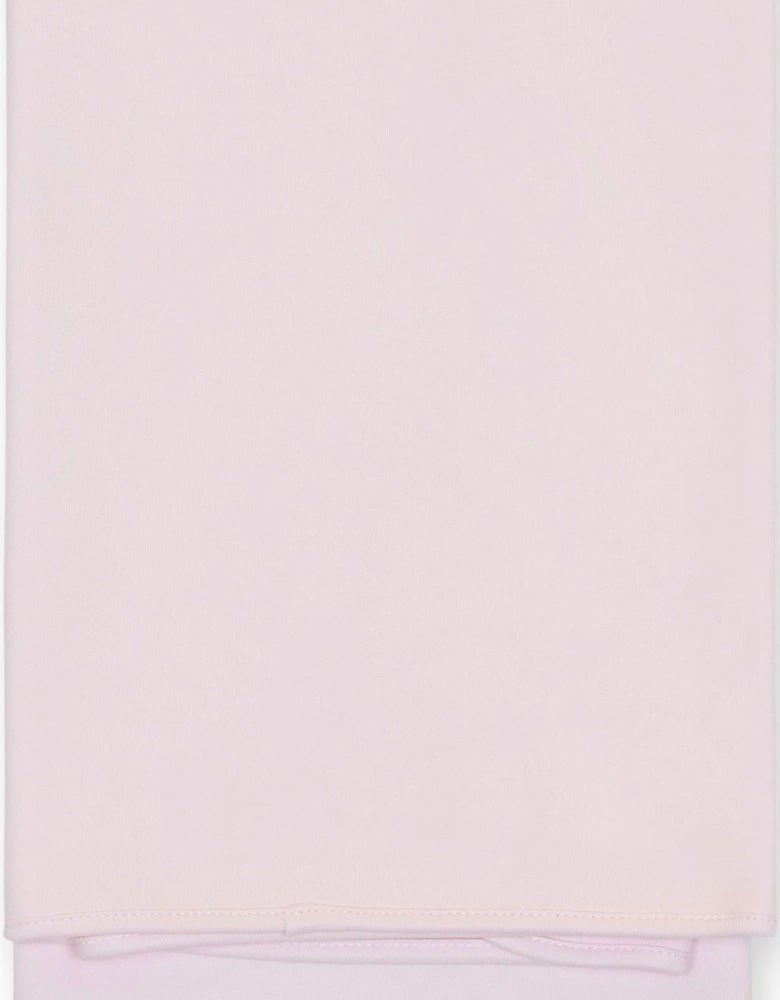 Pink Teddy Bear Burp Cloth