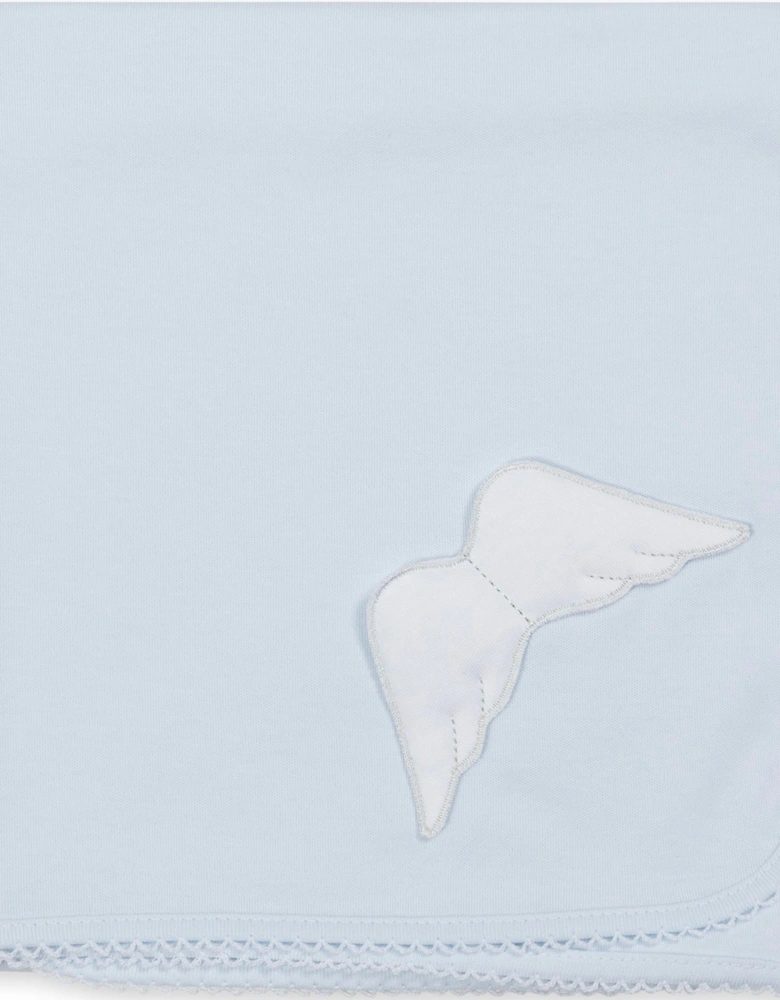 Blue Angel Wing Burp Cloth