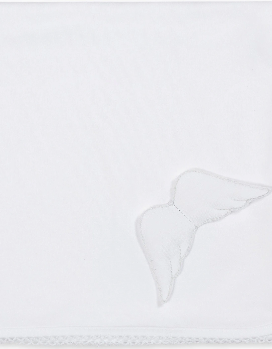 White Angel Wing Burp Cloth, 2 of 1