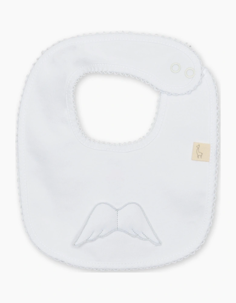 White Angel Wing Bib