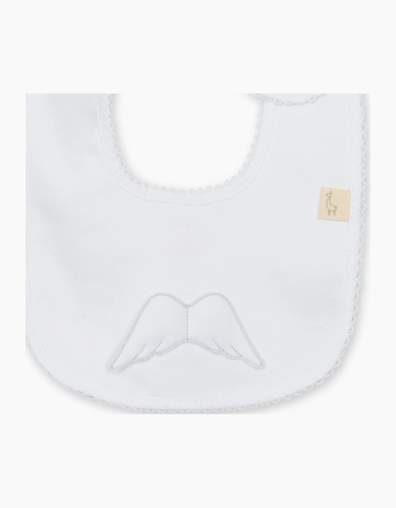 White Angel Wing Bib