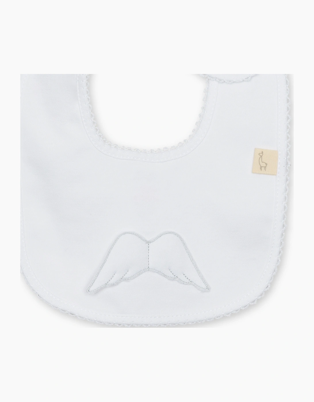 White Angel Wing Bib
