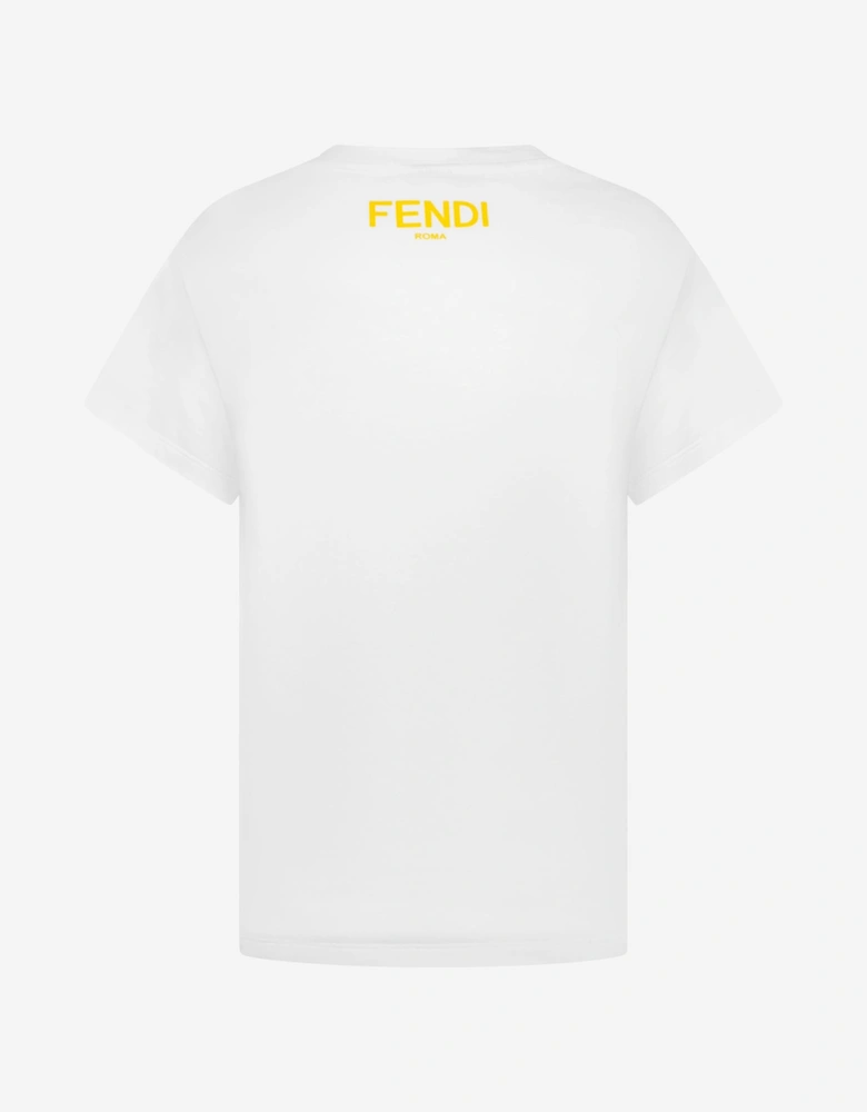 Fendi Girls Maxi T-Shirt in Multicolour