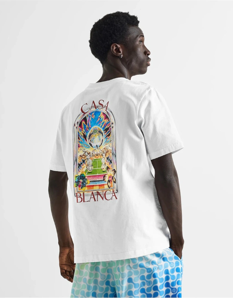 CASABLANCA Tennis Crash T-Shirt White