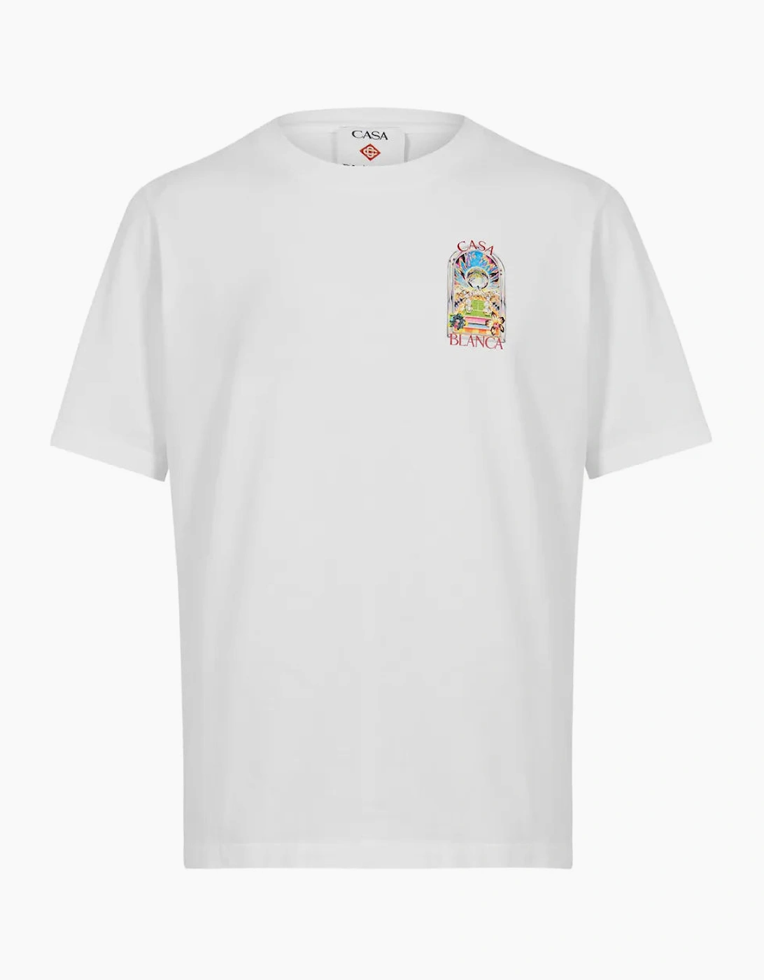 CASABLANCA Tennis Crash T-Shirt White