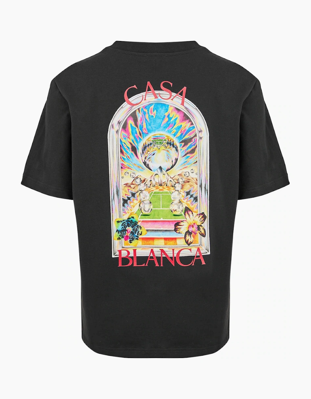 CASABLANCA Tennis Crash T-Shirt Black