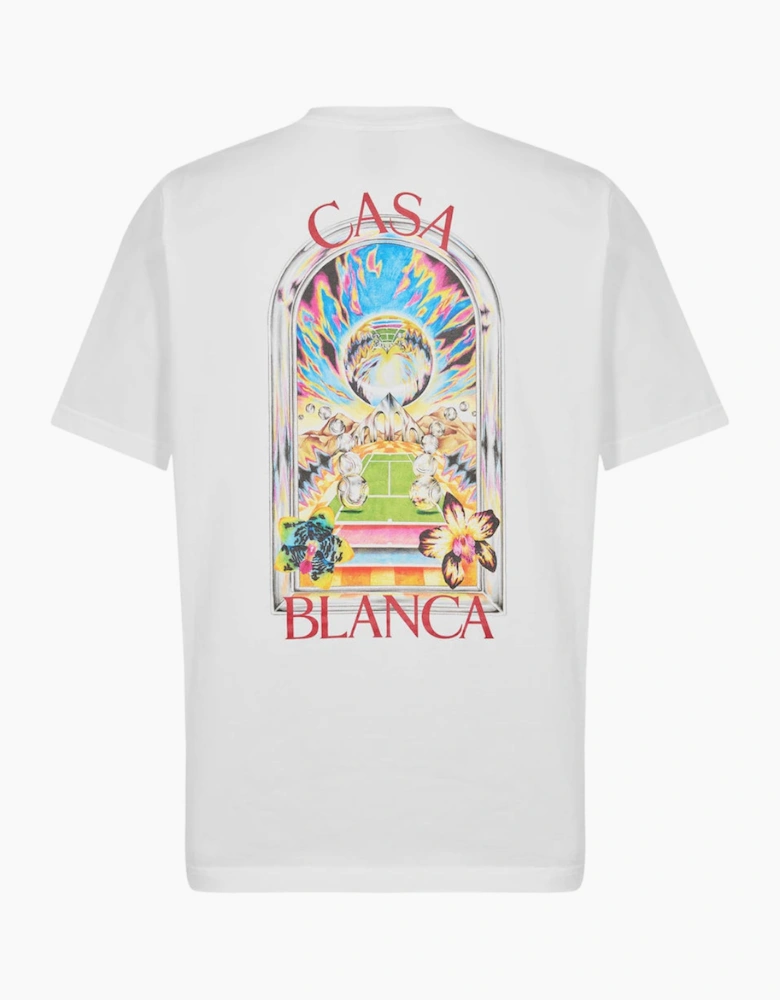 CASABLANCA Tennis Crash T-Shirt White