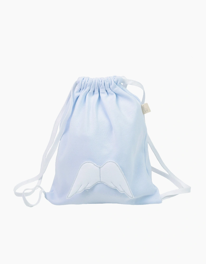 Boys Pale Blue Angel Wing Cotton Pyjamas