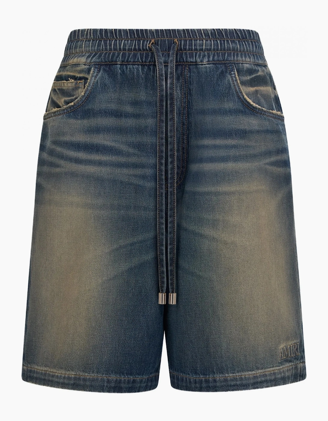 Drawstring Denim Shorts Navy, 4 of 3