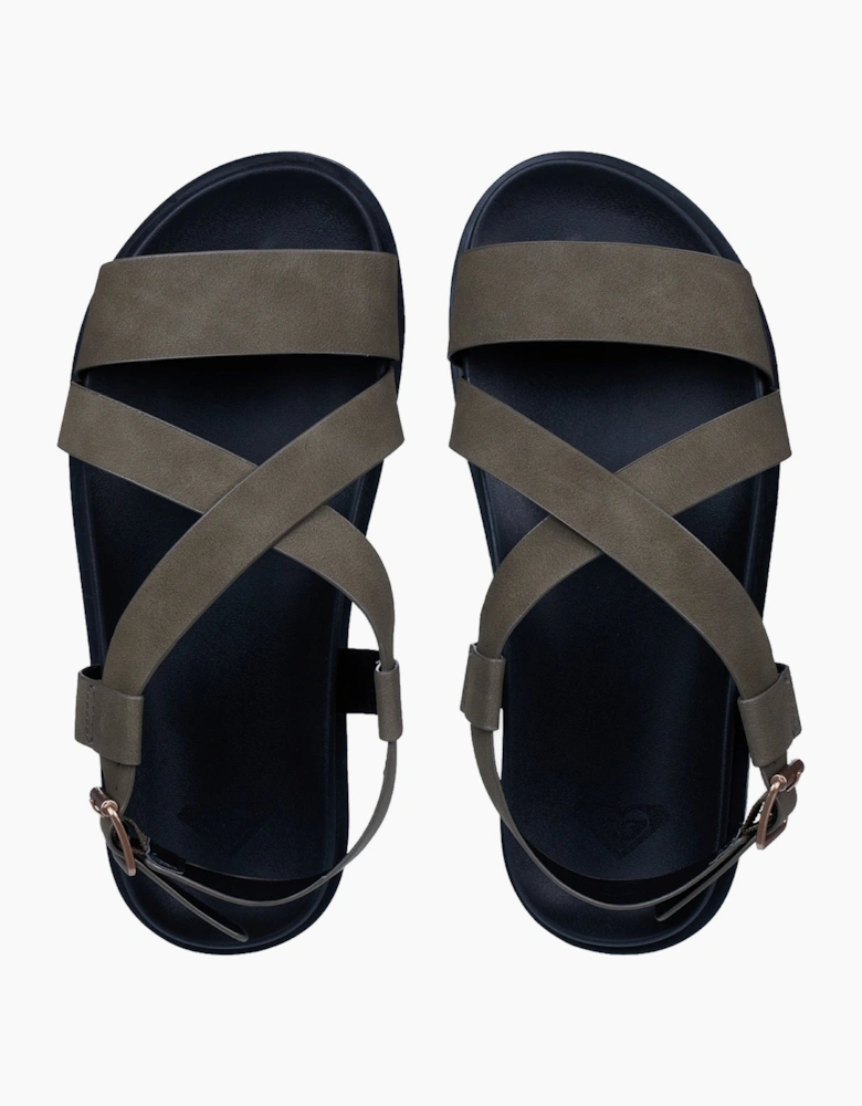 Roxy Womens Zaho Crossed Sandals