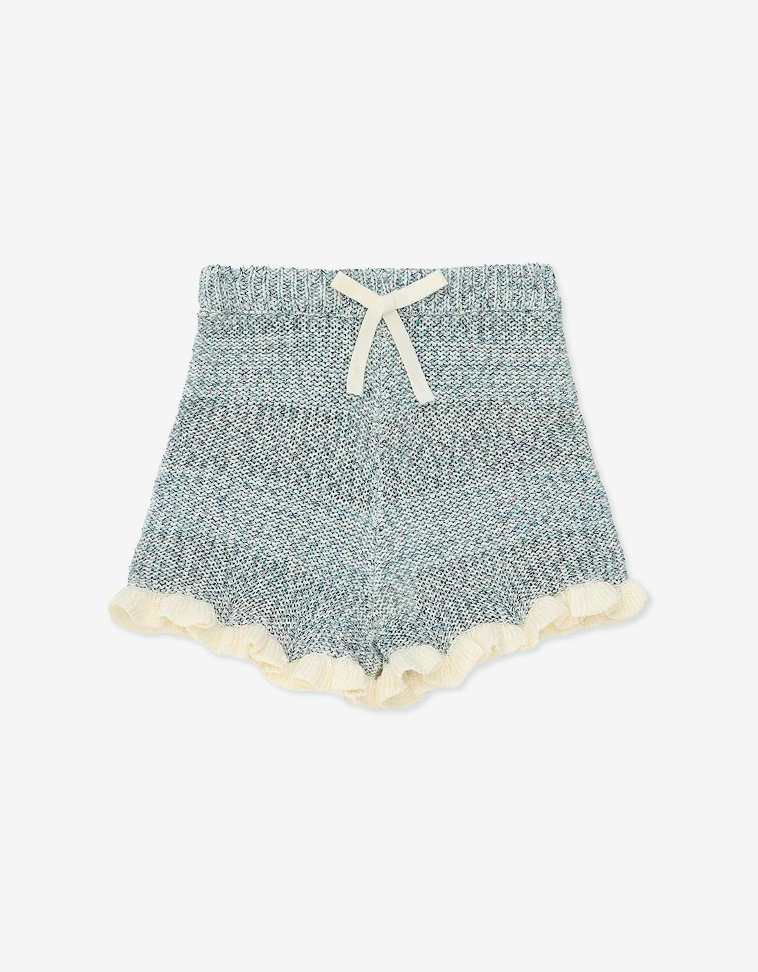 Zimmermann Girls Patience Knit Shorts in Blue