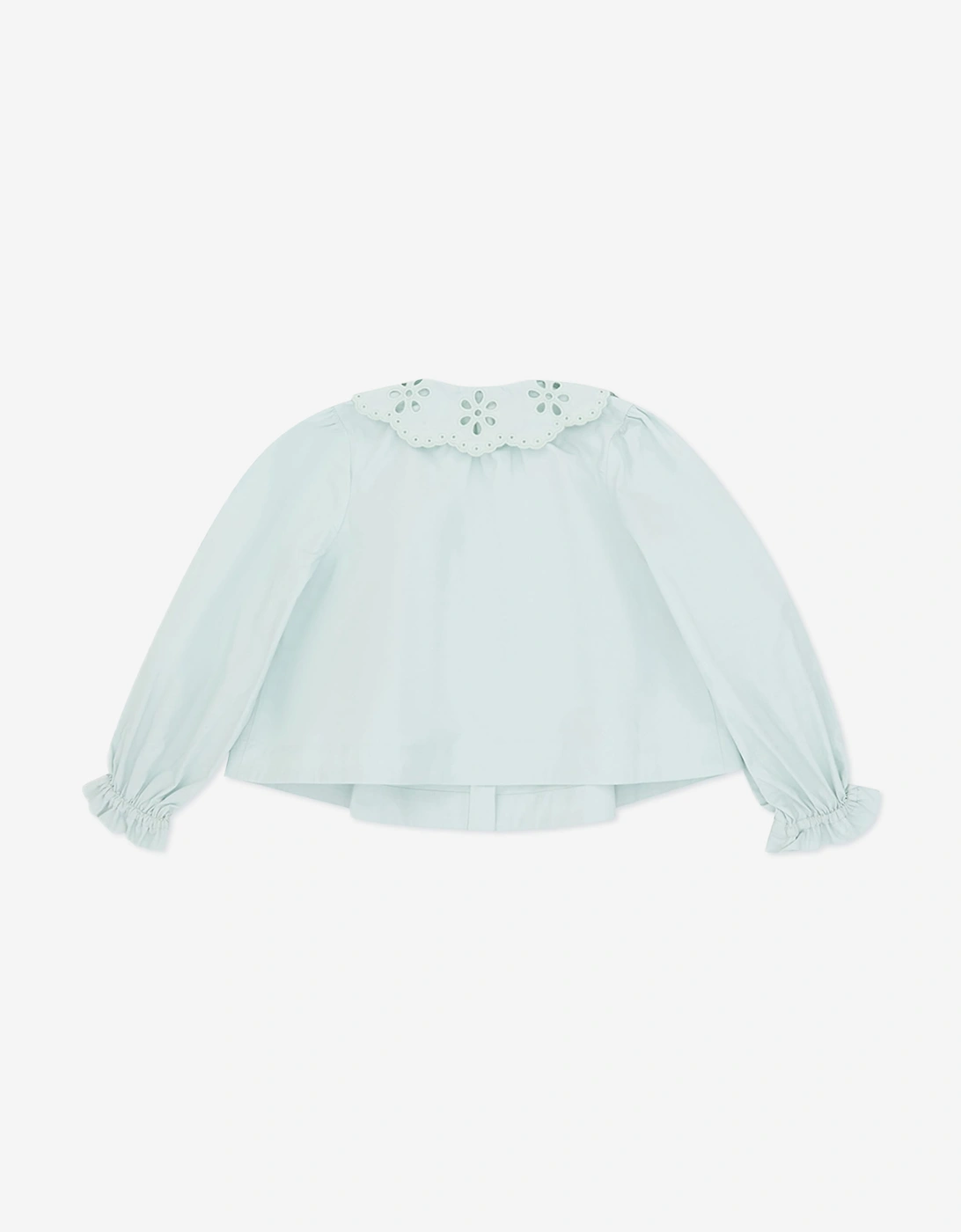 Zimmermann Girls Awaken Broderie Anglaise Shirt in Blue