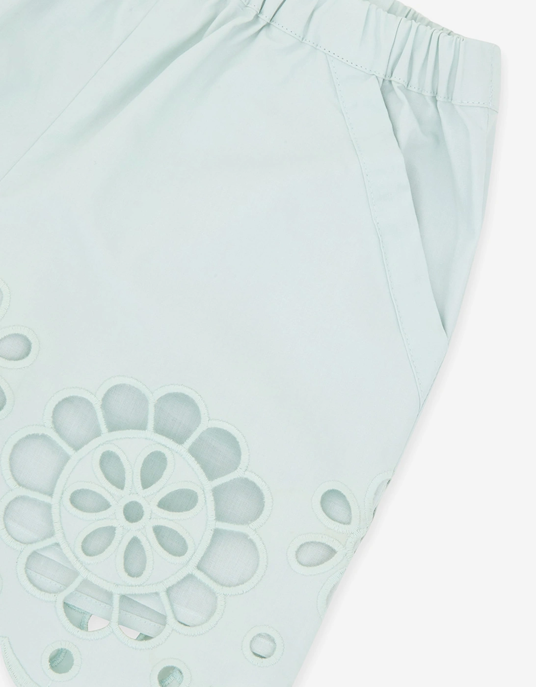 Zimmermann Girls Awaken Broderie Anglaise Shorts in Blue