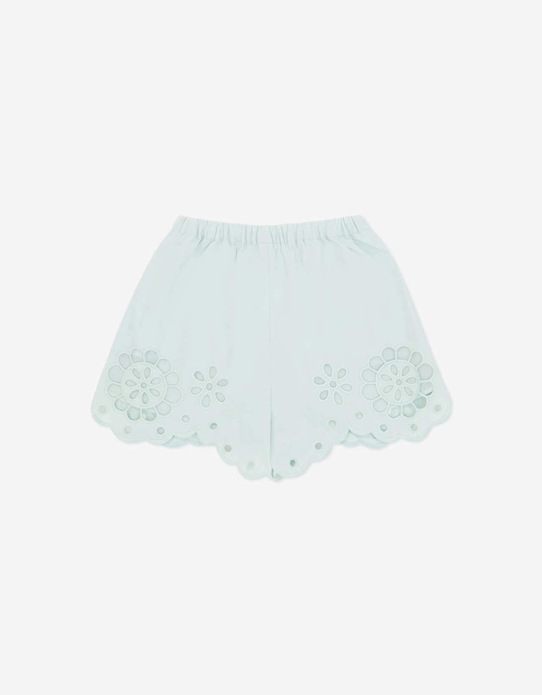 Zimmermann Girls Awaken Broderie Anglaise Shorts in Blue